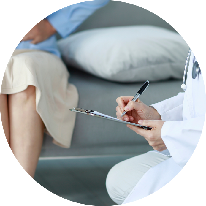 통증의 원인을 정확히 찾습니다.